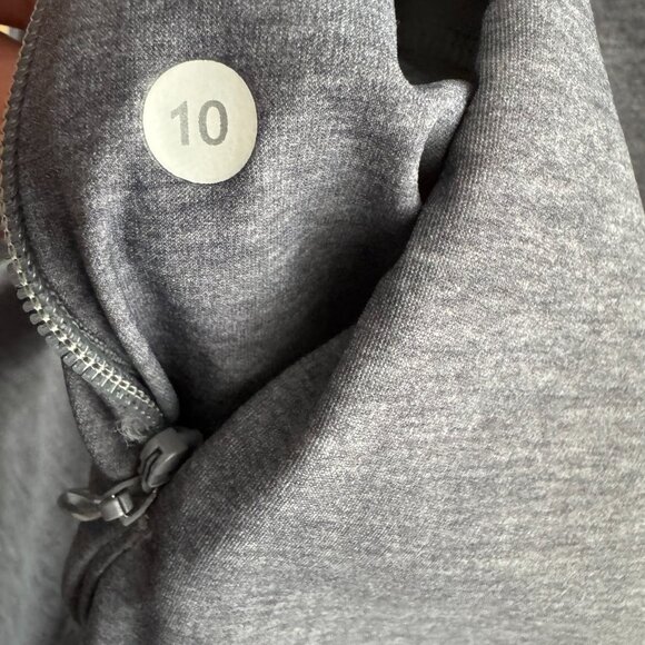 Lululemon &go Endeavor Dress Size 10 Heathered Texture Printed Grey DR-1667 - Picture 8 of 9